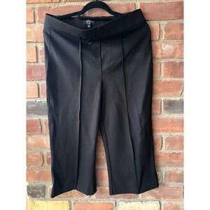 NYDJ Women Sculpt Her Flare Black Pedal Pusher Large NWT